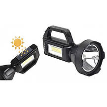 Ліхтар ручний D-899 + COB + Power Bank +соняна батарея, фото 5