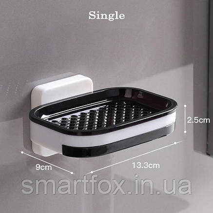 Тримач для мила настінний двошаровий Soap dish 873, фото 1