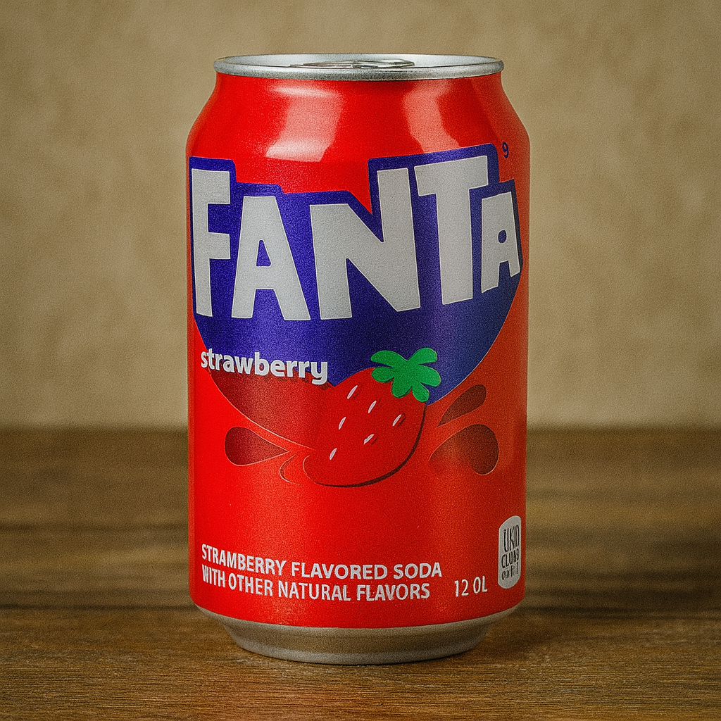 Напій  Fanta Strawberry газований, з/б,  355 мл, фото 1