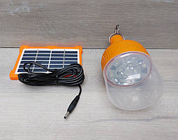 Лампа для кемпінгу Solar панель GOLDEN ROAD GR-010