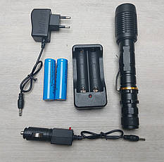 Ліхтар ручний Bailong BL-2804-T6 (2х18650), фото 4