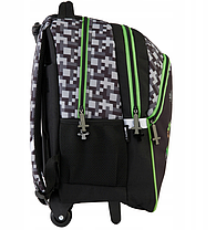 Рюкзак портфель шкільний на колесах з ручкою Paso Майнкрафт StartGame, фото 2