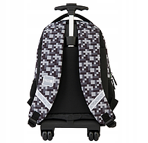 Рюкзак портфель шкільний на колесах з ручкою Paso Майнкрафт StartGame, фото 4