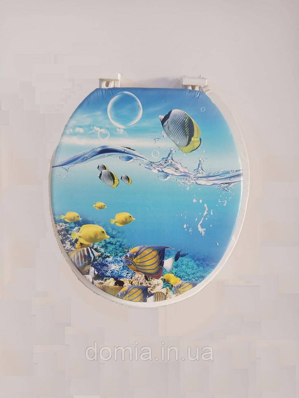 Сидіння для унітаза м'яке з малюнком PUFFY BELLA Туреччина 8001, фото 1