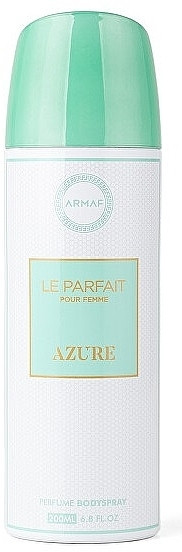 Парфумований дезодорант для жінок Armaf Le Parfait Pour Femme Azure 200 мл, фото 1