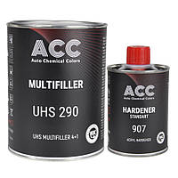 Грунт акриловий ACC 290 Multifiller UHS сірий 1 л + затвердник 0.25 л