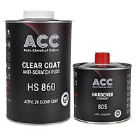 Лак ACC 860 Anti-Scratch Plus HS акриловый 1 л + отвердитель 0.5 л