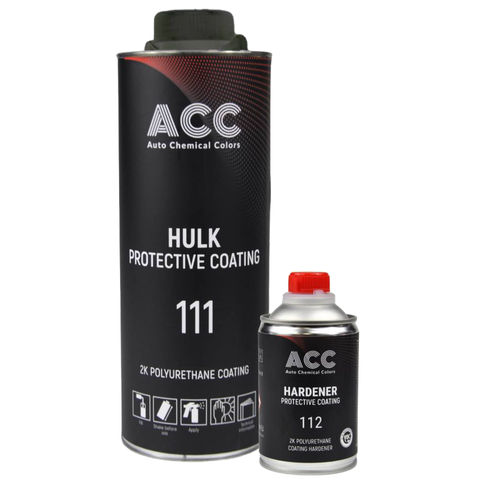 Захисне покриття ACC 111 Hulk чорне 790 г + затверджувач 210 г, фото 1
