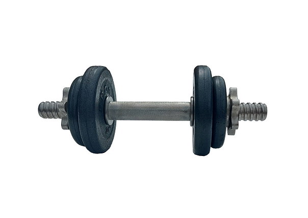 Гантель металева розбірна з покриттям розбірна гантель для тренувань гантель для дому GoodLift 8 кг, фото 3