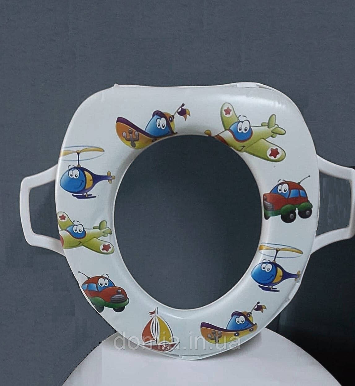 Дитяче сидіння на унітаз м'яке з ручками PUFFY BELLA, Туреччина 8003, фото 1