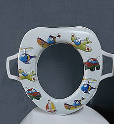 Дитяче сидіння на унітаз м'яке з ручками PUFFY BELLA, Туреччина 8003