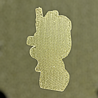 Шеврон ПВХ ДІВЧИНА З ТАТУ 3D на липучці для велкро патч гумовий, фото 2