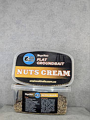 Метод-мікс One Hook Baits Flat Groundbait Nuts Cream 400g