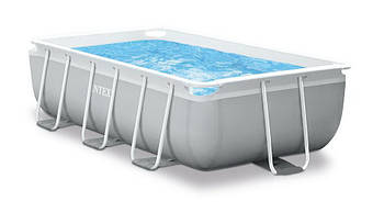 Каркасний прямокутний басейн Intex 26788 (400 x 200 x 100 см, 6836 л, сходи, фільтр) Prism Frame Pool