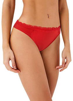 Жіночі бавовняні труси з декоративним мереживом Indena S