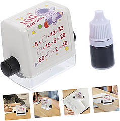 Тренажер для математичних завдань, печатка ролик з чорнилом (Приклади)