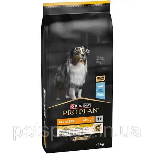 Корм Pro Plan Light/Sterilised (Про План для дорослих собак усіх розмірів надмірною вагою з білою рибою) 14кг., фото 1