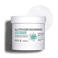 APLB Glutathione Niacinamide Toner Pad Тонер-педи з глутатіоном та ніацинамідом, 60 шт