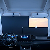 Сонцезахисні шторки для авто 2 шт на лобове скло, зі світловідбивною стороною