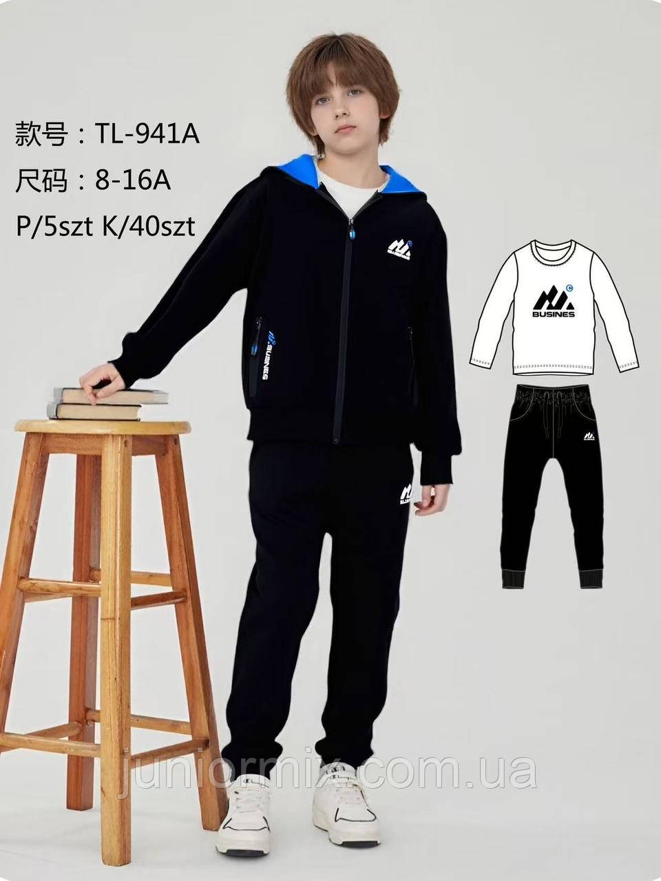 Підліткові трикотажні спортивні костюми для хлопчиків гуртом 8-16 років, фото 1