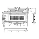 РК дисплей 12×2 WH1202A-YGH-CT — ST7066, 2 рядки, жовте підсвічування, фото 3