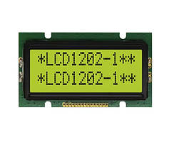 РК дисплей 12×2 WH1202A-YGH-CT — ST7066, 2 рядки, жовте підсвічування