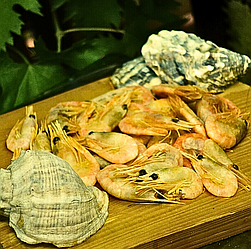 Креветки гренландські, +- 6 см, 90/120 шт/кг. Без глазурі