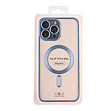 Чохол TPU Metallic Chrome Full Camera with Magsafe для iPhone 13 Pro Max Колір Chrome Black, фото 4