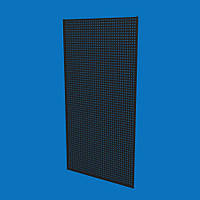 Торгова перфорована панель 100х200, S-1 мм, (10х10) чорна