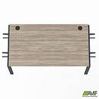 Елемент столу складового з кронштейнами подвійними SIG-351 (1187х800х750мм) Чорний графіт/В'яз Ліберті, фото 4