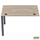 Елемент столу складового з укороченими перемичками SIG-361 (1187х800х750мм) Чорний граф/В'яз Ліберті, фото 3