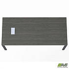 Стіл керівника з фрезеруванням під розетку М203 SIG-220R (1587х800х750мм) Чорний графіт/В'яз Ліберті, фото 4