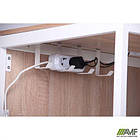 Стіл Осло з ящиком і кабель каналом (1187х600х750) білий беж, Дуб Сонома / Анжелік зі штрихкодом EAN, фото 2