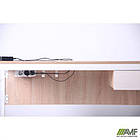 Стіл Осло з ящиком і кабель каналом (1187х600х750) білий беж, Дуб Сонома / Анжелік зі штрихкодом EAN, фото 4