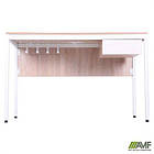 Стіл Осло з ящиком і кабель каналом (1187х600х750) білий беж, Дуб Сонома / Анжелік зі штрихкодом EAN, фото 6