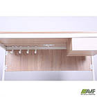 Стіл Осло з ящиком і кабель каналом (1187х600х750) білий беж, Дуб Сонома / Анжелік зі штрихкодом EAN, фото 9