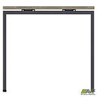 Елемент столу складового з подовженими перемичками SIG-370 (800х800х750мм) Чорний графіт/В'яз Ліберті, фото 3