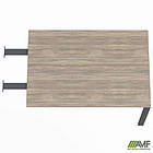 Елемент столу складового з подовженими перемичками SIG-374 (1587х800х750мм) Чорний граф/В'яз Ліберті, фото 4