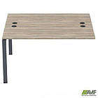 Елемент приставної станції з укороч. перемичками SIG-512 (1587х1200х750) Чорний графіт/В'яз Ліберті, фото 3