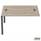 Елемент приставної станції з укороч. перемичками SIG-511 (1387х1200х750) Чорний граф/В'яз Ліберті, фото 3