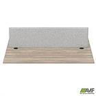 Стільниця станції пристав. з укороч.перемич+Перегор SIG-554 (1387х1600х750) Чорний граф/В'яз Ліб/Сірий, фото 3