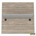 Стільниця станції пристав. з укороч. перемич+Перегор SIG-524 (1387х1200х750) Чорн.гр/В'яз Ліб/Сірий, фото 4