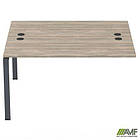 Елемент приставної станції з укороч. перемичками SIG-510 (1187х1200х750) Чорний граф/В'яз Ліберті, фото 3