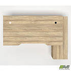 Робоче місце + USB Delta DL-100R (1790х1200х750мм) Блеквуд Ячмінний / Каркас білий / Опора білий беж, фото 4