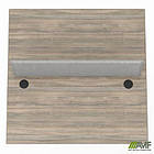 Стільниця станції пристав. з укороч. перемич + Перегор SIG-523 (1187х1200х750) Чорний гр/В'яз Ліб/Сірий, фото 4