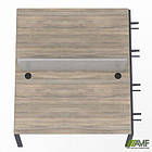 Елемент станції з кронштейнами одинар. + Перегор SIG-533 (1187х1600х750) Чорний граф/В'яз Ліберті /Сірий, фото 4