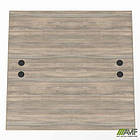 Стільниця станції приставна з укороч.перемич SIG-552 (1587х1600х750) Чорний граф/В'яз Ліберті, фото 4