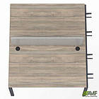 Елемент станції з кронштейнами одинар.+Перегор SIG-534 (1387х1600х750) Чорний граф/В'яз Ліберті/Сірий, фото 4