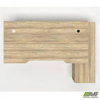 Робоче місце Delta DL-100R (1790х1200х750мм) Блеквуд Ячмінний / Каркас білий / Опора білий беж, фото 4