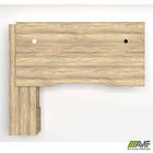 Робоче місце Delta DL-101L (1990х1600х750мм) Блеквуд Ячмінний / Каркас білий / Опора білий беж, фото 4